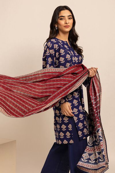 Fabrics 3 Piece, NAVY, hi-res
