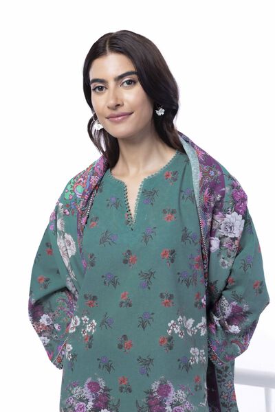 Printed | Karandi | Tailored 3 Piece | AED 200.00