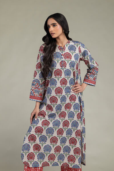 Printed | Cambric | Long Cambric Kurta | AED 150.00