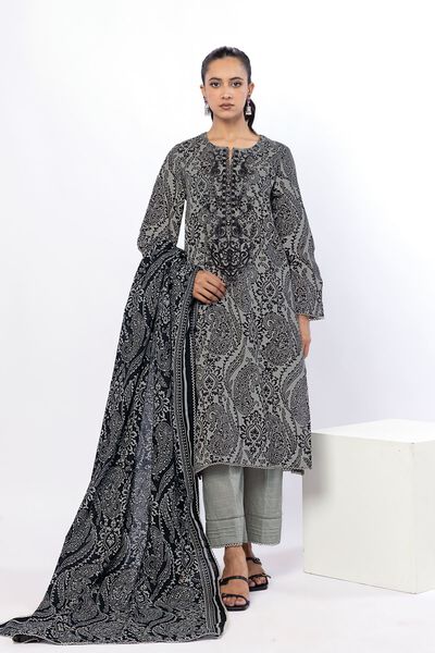 Embroidered | Light Khaddar | Paisely 3-Piece Set | AED 100.00