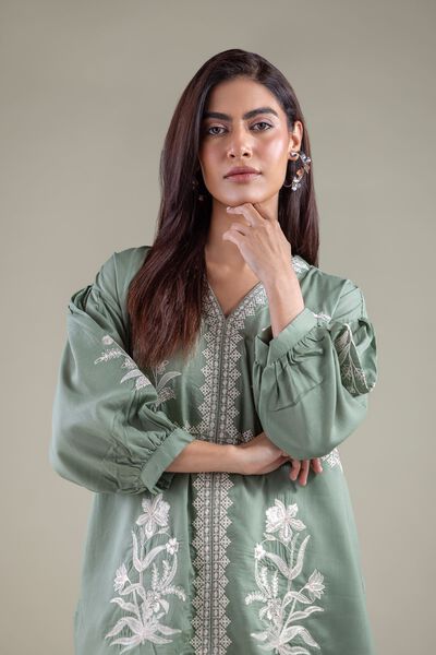 Embroidered | Textured Weave | Blouse | AED 45.00