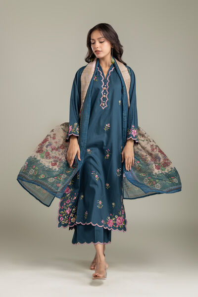 Embroidered | Polyester Silk | Dupatta | AED 130.00