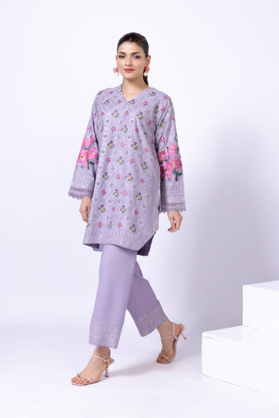 Embroidered | Viscose Oak Silk | Pants | AED 30.00
