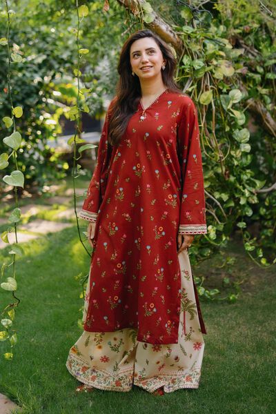 Printed | Cambric | Long Cambric Kurta | AED 150.00
