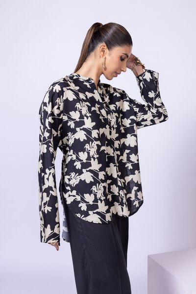 Printed | Dull Raw Silk | Blouse | AED 30.00