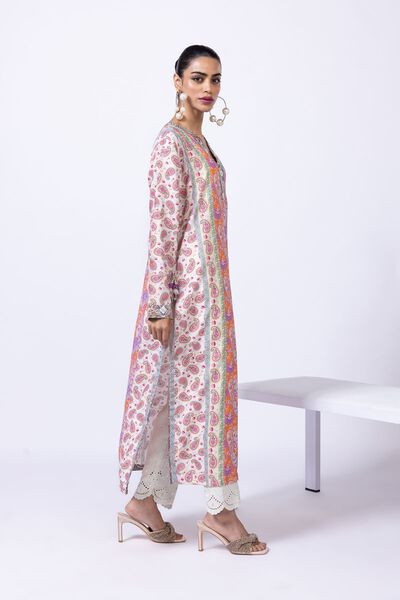 Embroidered | Viscose Oak Silk | Pants | AED 30.00