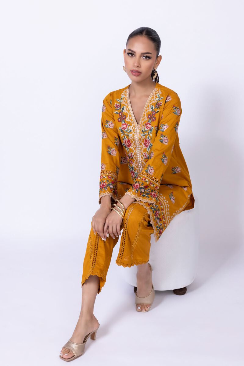 Embroidered | Cambric | Kurta | null
