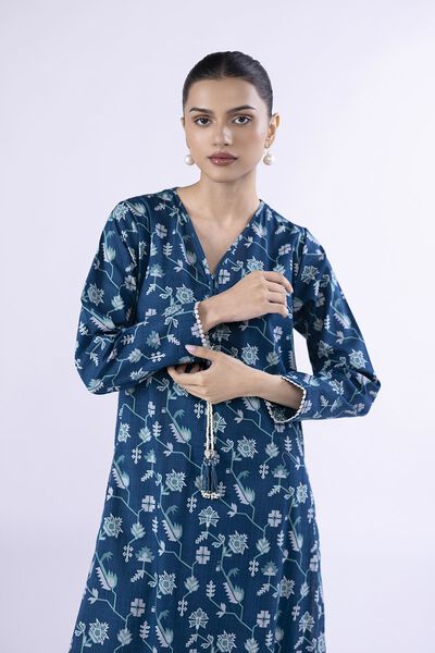Printed | Crosshatch Poplin | Kurta | AED 100.00