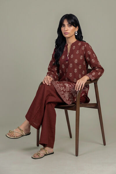 Printed | Light Khaddar | Floral Printed Kurta | AED 180.00