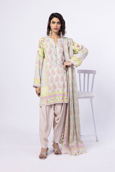 Embroidered | Viscose Oak Silk | Shalwar | AED 30.00