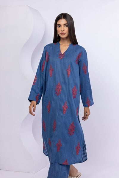 Embroidered | Leno | Kurta | AED 140.00