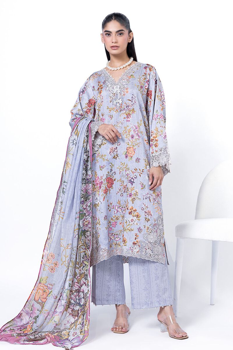 Embroidered | Cotton Satin | Fabrics 3 Piece | AED 240.00
