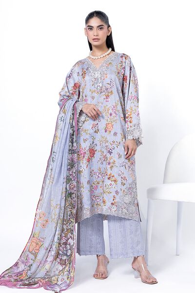 Embroidered | Cotton Satin | Fabrics 3 Piece | AED 240.00