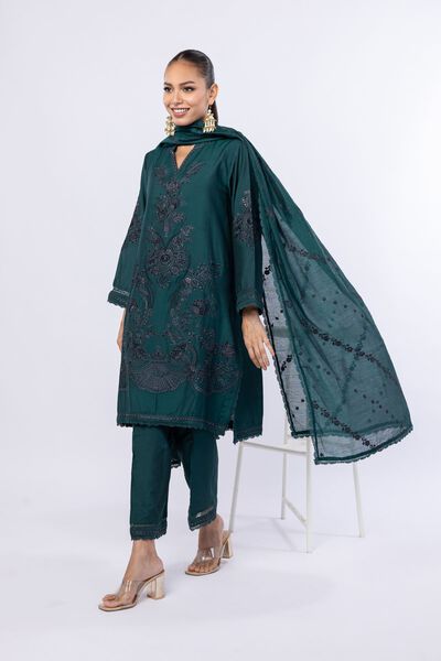 Embroidered | Cotton Net | Dupatta | AED 88.00