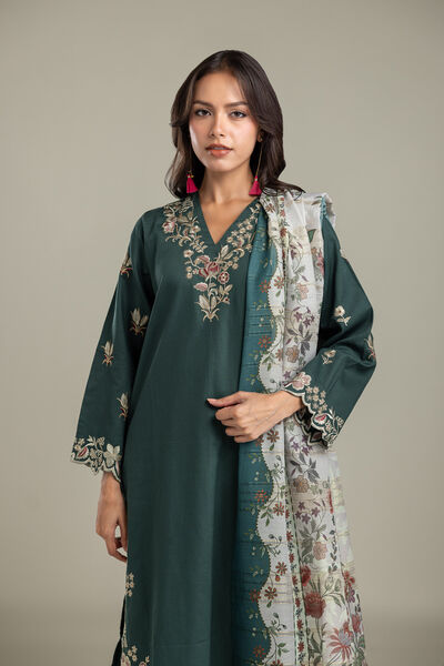 Embroidered | Polyester Silk | Dupatta | AED 130.00