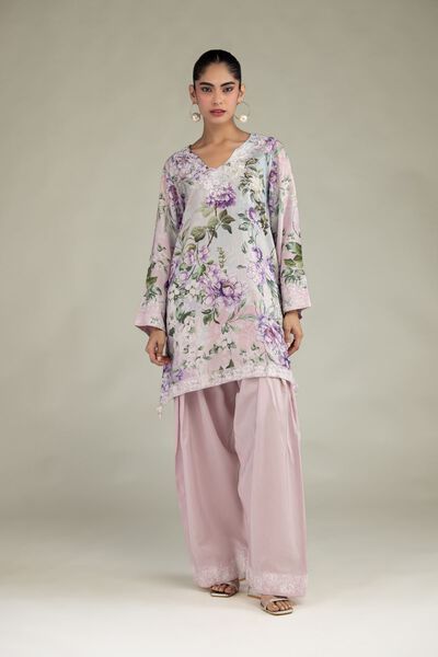 Embroidered | Blended Viscose | Pink Viscose Shalwar | AED 150.00