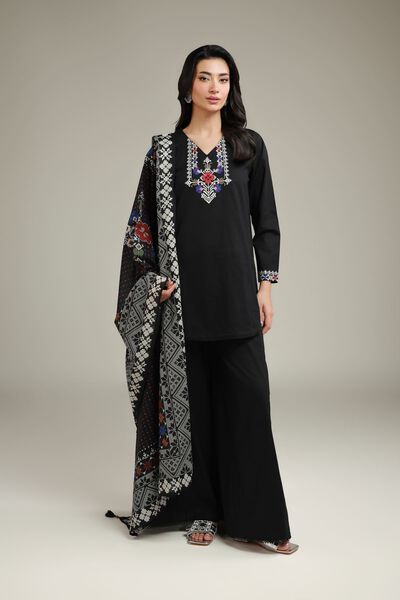 Embroidered | Lawn | Black Lawn Dupatta | AED 80.00