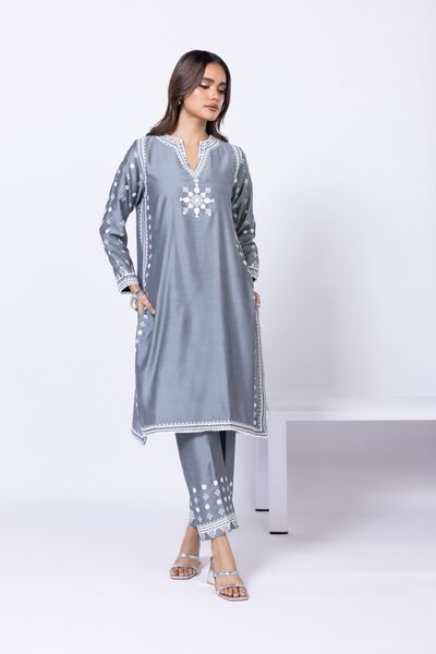Embroidered | Raw Silk | Pants | AED 24.00