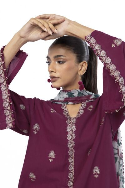 Embroidered | Cambric | Fabrics 3 Piece | AED 120.00