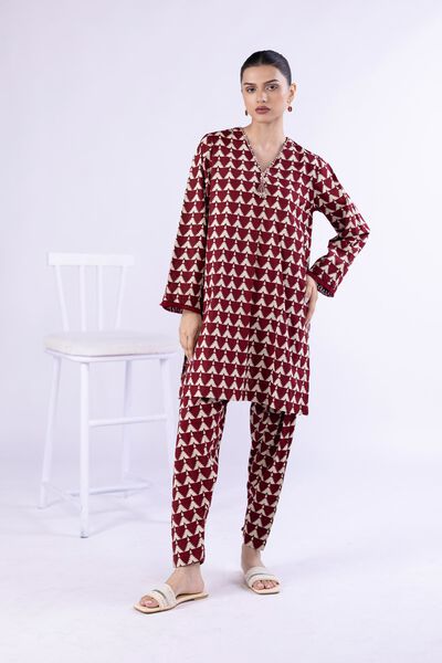 Printed | Crosshatch Poplin | Kurta | AED 100.00