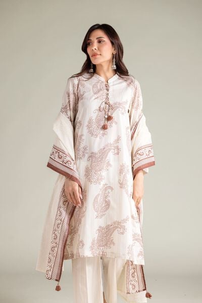 Embroidered | Cambric | Paisley Cambric Kurta | AED 100.00