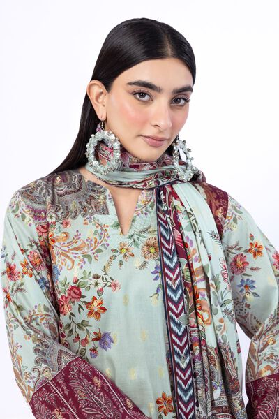 Printed | Jacquard | Fabrics 3 Piece | AED 180.00