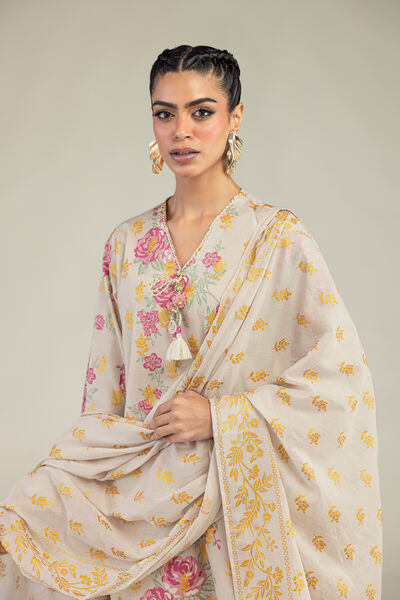 Printed | Lawn | Floral Lawn Dupatta | AED 130.00