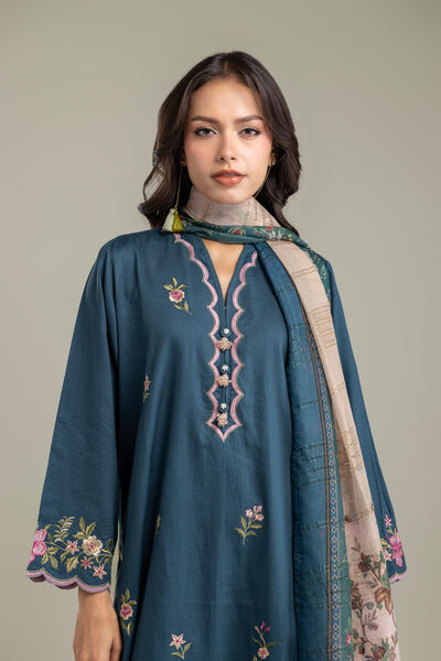 Embroidered | Polyester Silk | Dupatta | AED 130.00
