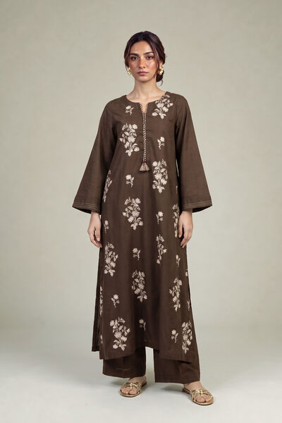 Embroidered | Light Khaddar | Fabrics 2 Piece | Top and Bottom | AED 180.00