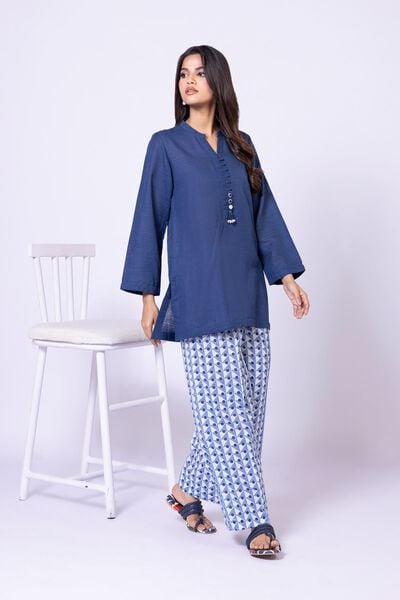 Printed | Textured Cotton | Pants | AED 60.00