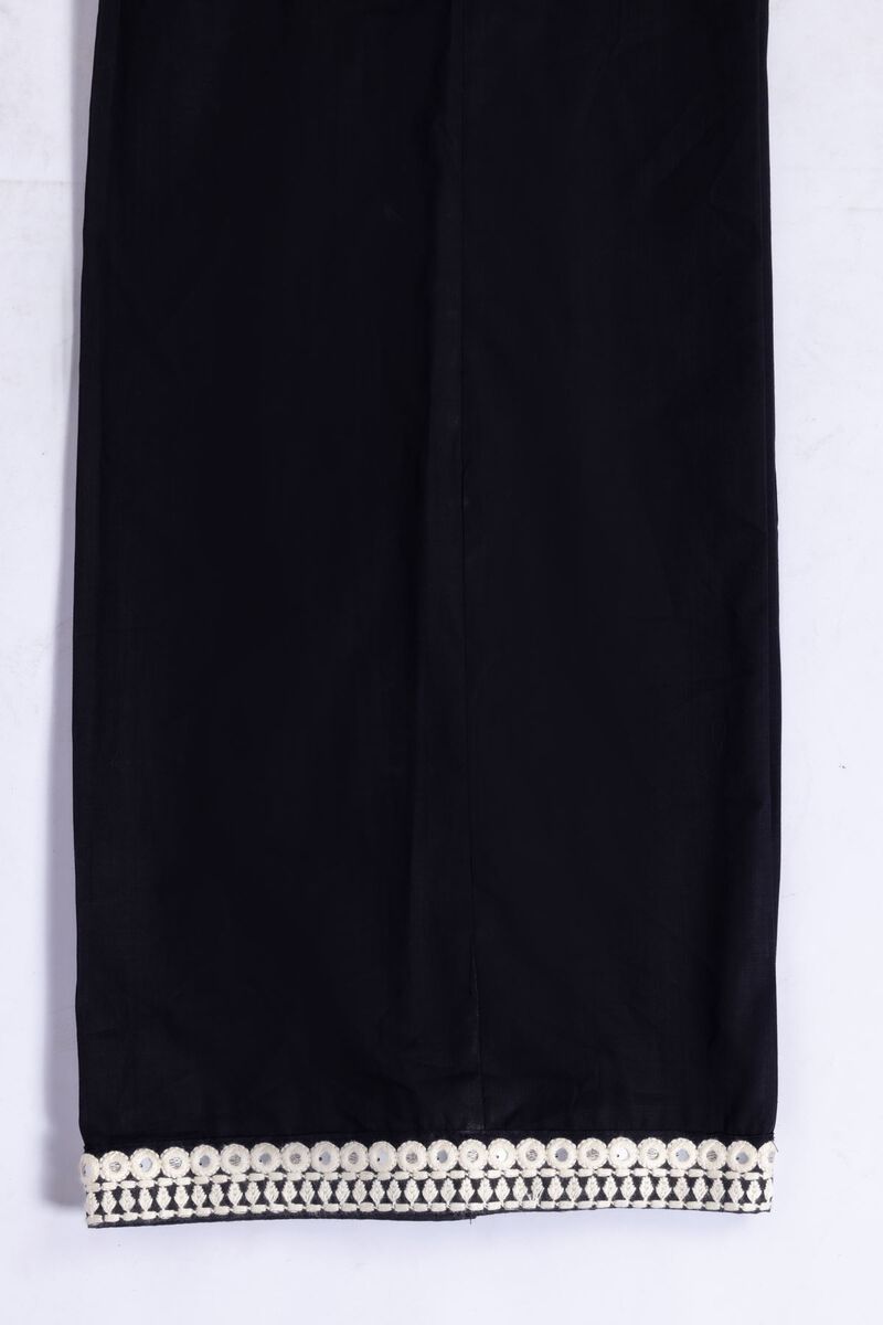 Embroidered | Crosshatch Poplin | Pants | AED 24.00