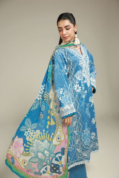 Embroidered | Satin | 3-Piece Tailored Set | AED 300.00