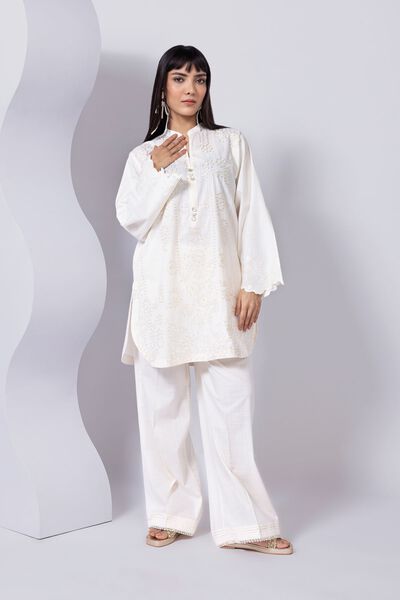 Dyed | Crosshatch Poplin | Pants | AED 60.00