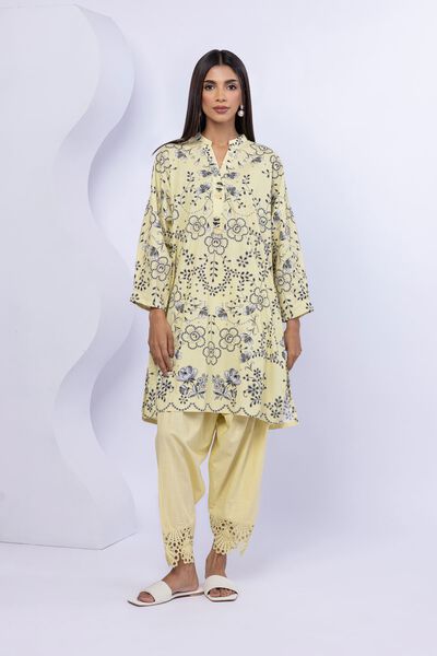 Printed | Crosshatch Poplin | Kurta | AED 100.00