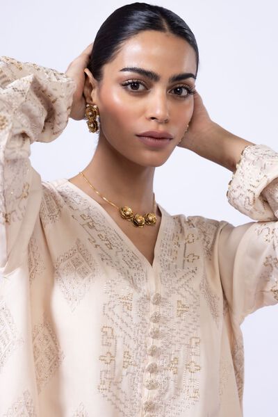 Embroidered | Thai Silk | Kurta | AED 78.00
