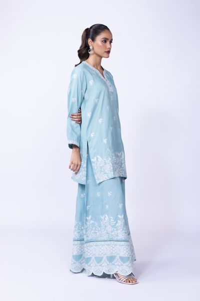 Embroidered | Russian Raw Silk | Pants | AED 96.00