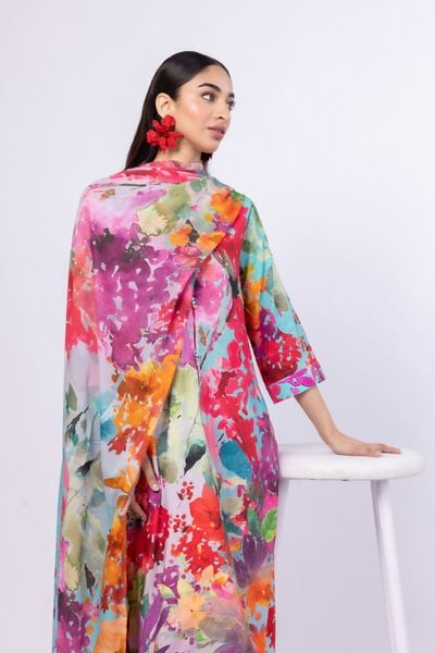 Printed | Light Thai Silk | Dupatta | AED 72.00
