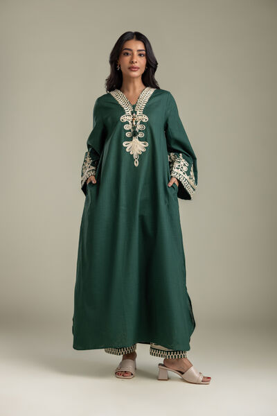 Embroidered | Heavy Textured Cotton | Pants | AED 200.00