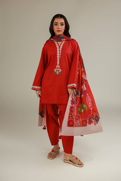 Embroidered | Cotton Net | Cotton Net Dupatta | AED 80.00