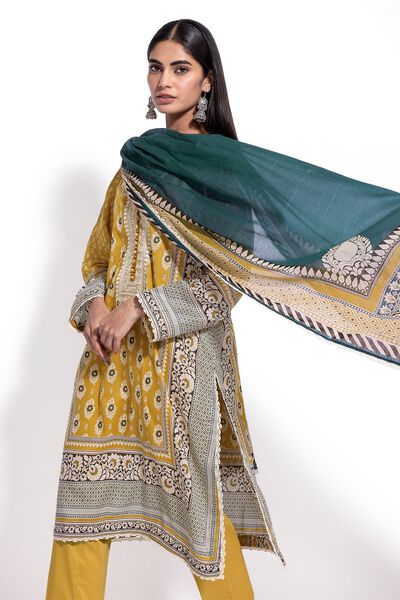 Lawn | Embroidered | Fabrics 3 Piece | AED 120.00