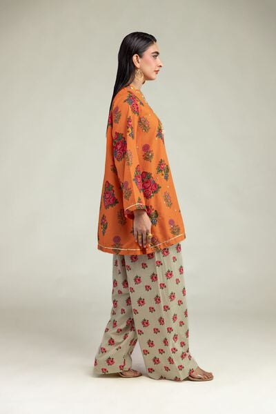 Embroidered | Raw Silk | Floral Silk Shalwar | AED 30.00