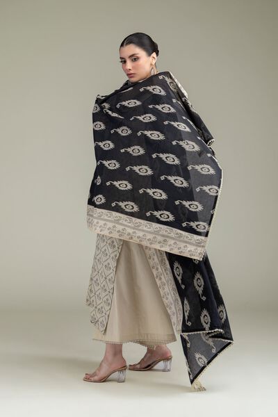 Embroidered | Lawn | Black Lawn Dupatta | AED 80.00