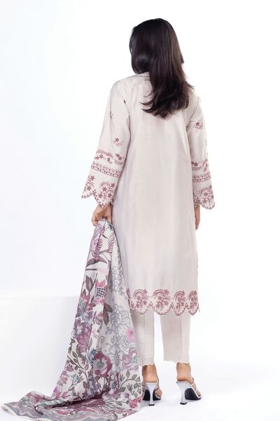Embroidered | Dull Raw Silk | Fabrics 3 Piece | AED 150.00