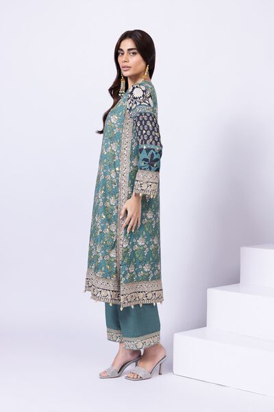 Embroidered | Russian Raw Silk | Pants | AED 36.00