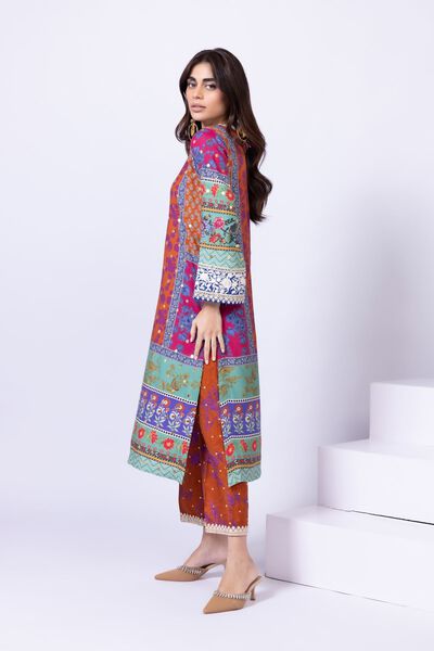 Embroidered | Viscose Oak Silk | Pants | AED 36.00