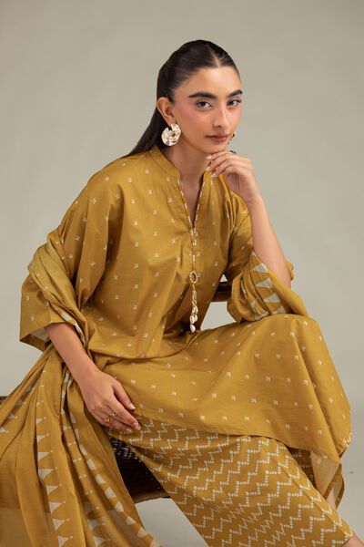 Printed | Lawn | Mustard Lawn Dupatta | AED 130.00