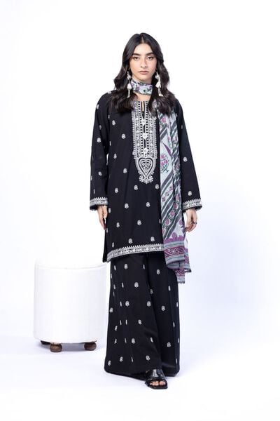 Embroidered | Cotton Dobby | Tailored 3 Piece | AED 300.00