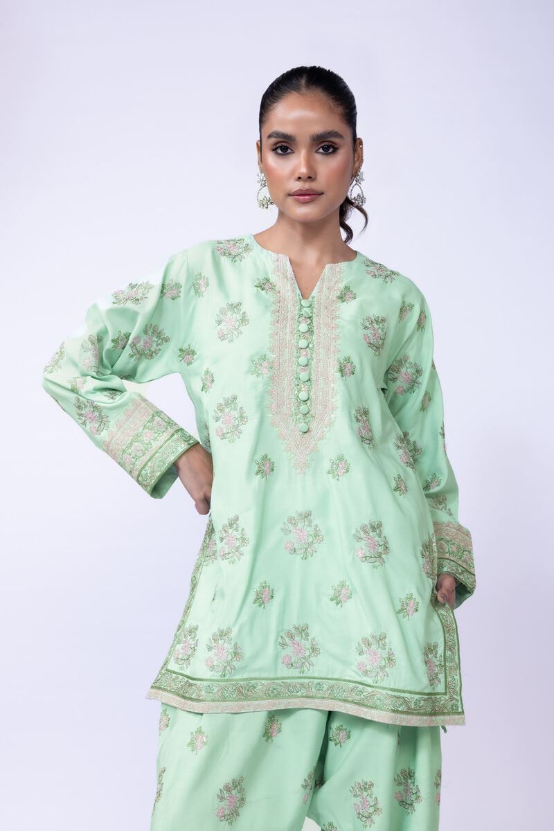 Embroidered | Russian Raw Silk | Kurta | AED 96.00