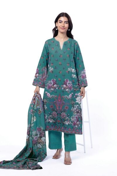 Printed | Karandi | Fabrics 3 Piece | AED 160.00
