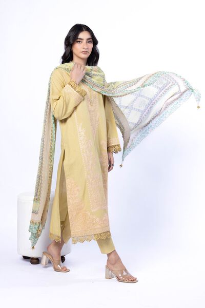 Embroidered | Cotton Dobby | Tailored 3 Piece | AED 300.00